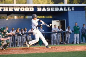 Jordyn Adams ignites the Bengals with a solo blast over the left-field fence in the third. (Photo/Kristy Kimball Massey)