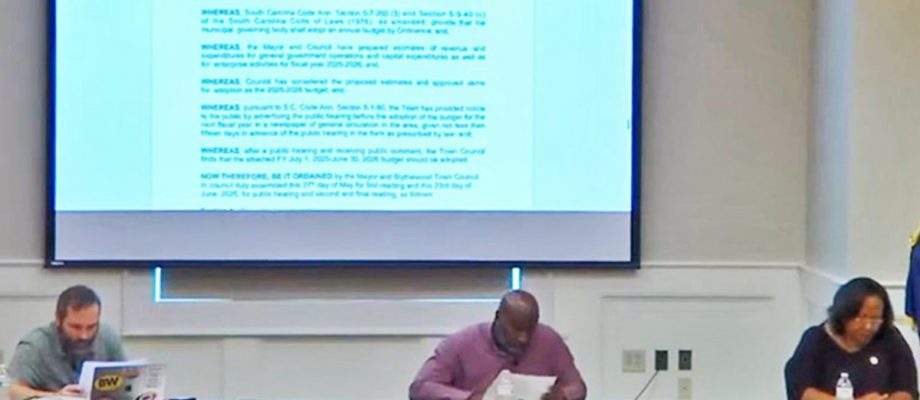 Blythewood Town Council passes $3.7M budget, clips Griffin’s unauthorized spending