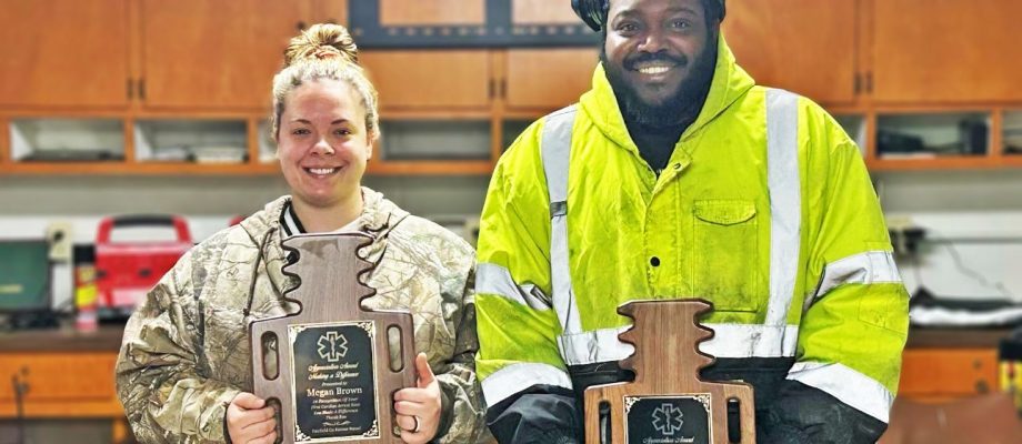 Husband-and-wife team honored for saving a life on New Year’s Eve