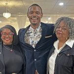 From left: House Dist. 41 Rep Annie McDaniel, Fairfield Democratic Party Chair Brandon Henderson, and Tangee Brice Jacobs, Chair of the SC Democratic Rural Caucus.